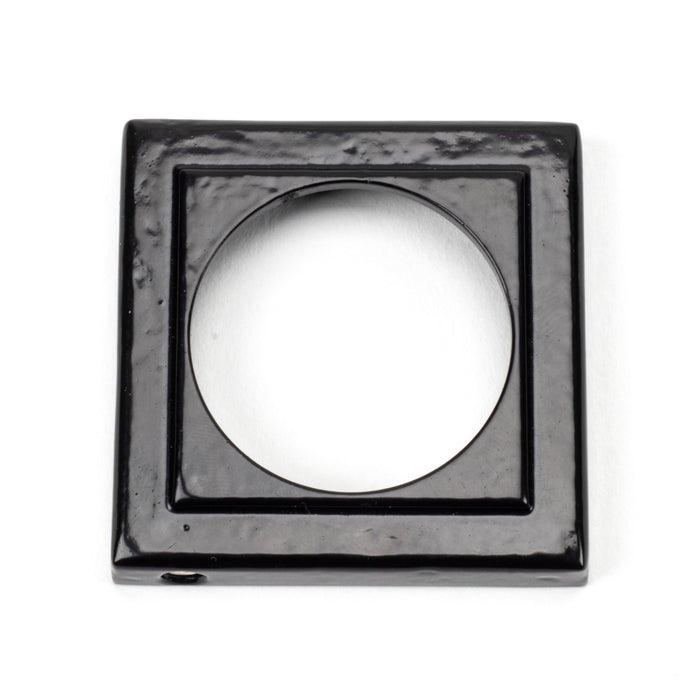 Black Round Escutcheon (Square)