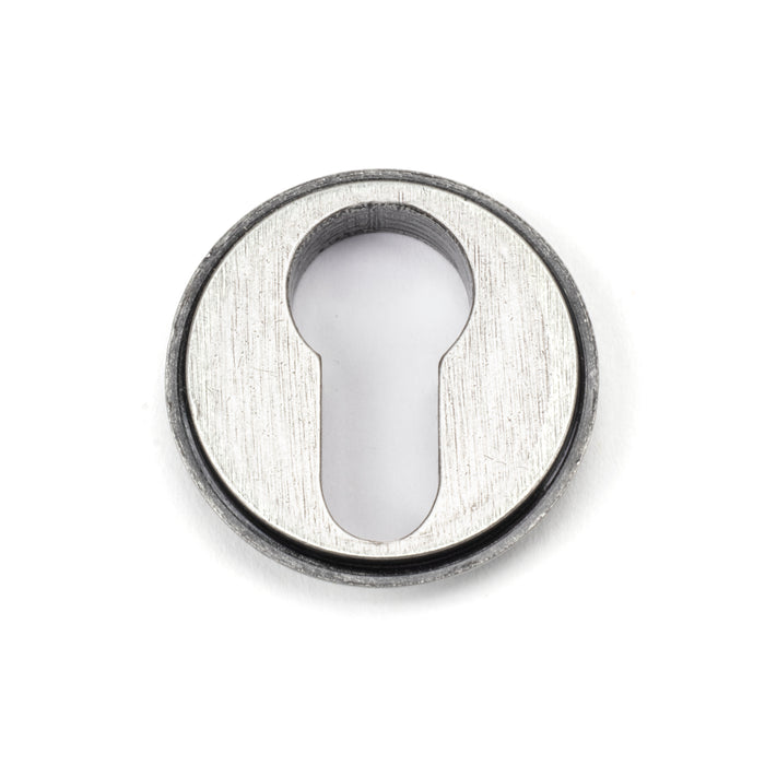 Pewter Round Euro Escutcheon (Beehive)