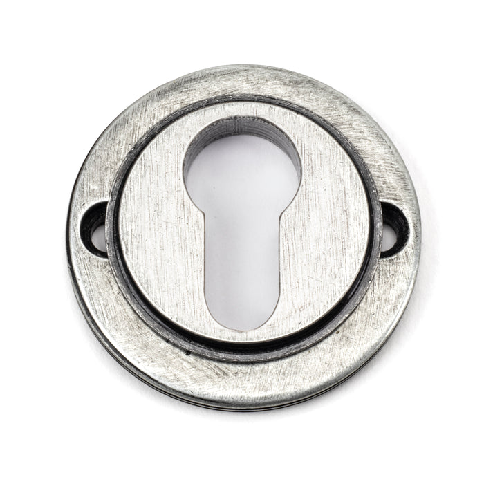 Pewter Round Euro Escutcheon (Beehive)