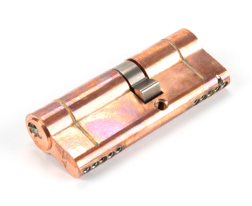 Polished Bronze 35/45 5pin Euro Cylinder