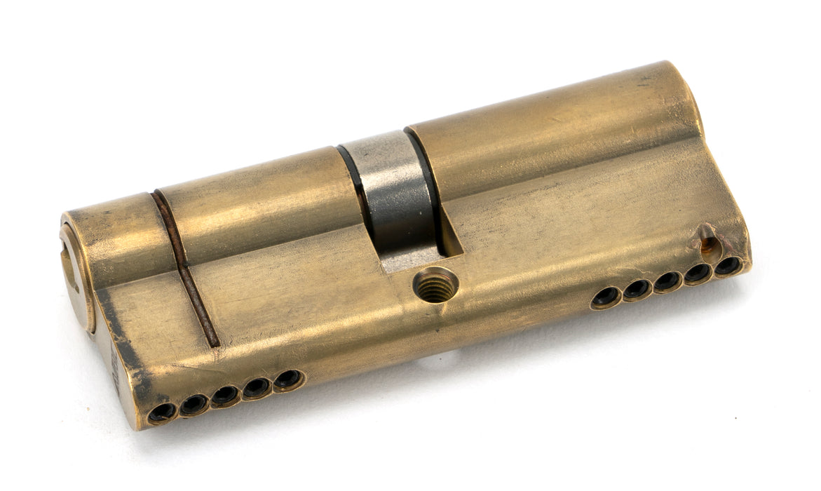 Aged Brass 40/40 5pin Euro Cylinder KA