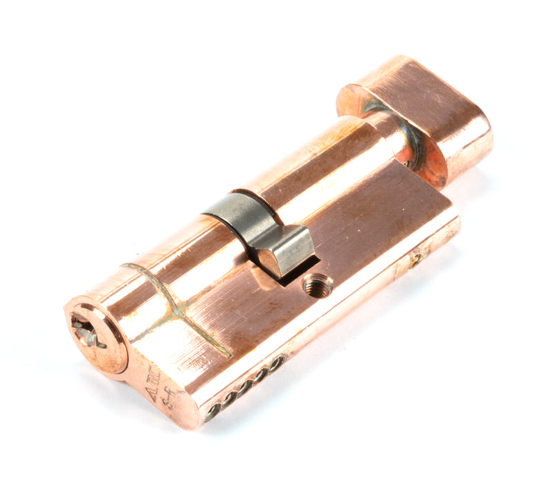 Polished Bronze 35/35 5pin Euro Cylinder/Thumbturn KA