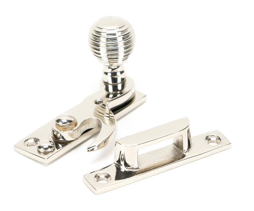 Polished Nickel Beehive Sash Hook Fastener