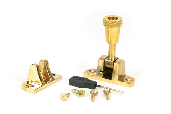 Polished Brass Brompton Brighton Fastener (Radiused)