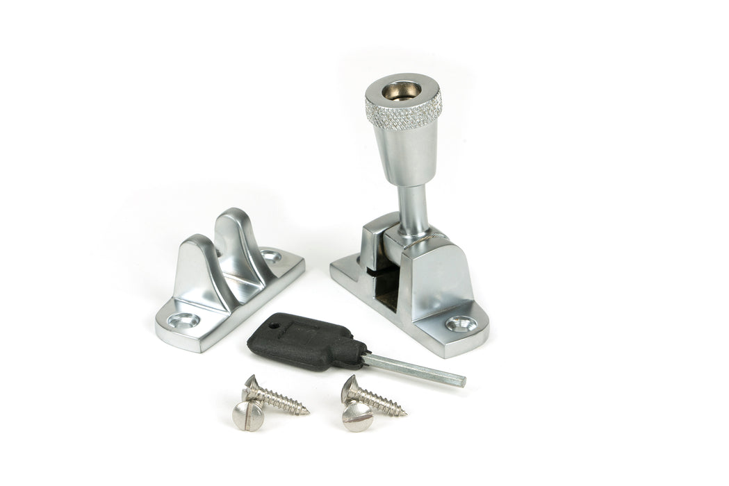 Satin Chrome Brompton Brighton Fastener (Radiused)