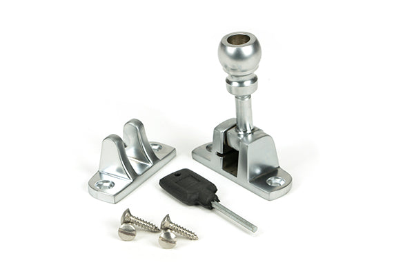 Satin Chrome Mushroom Brighton Fastener (Radiused)