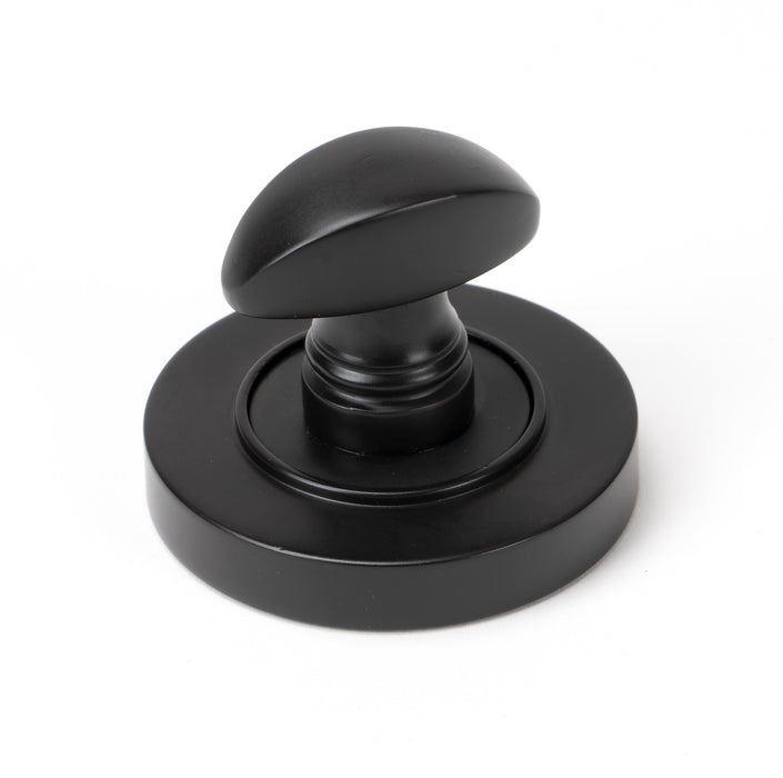 Aged Bronze Round Thumbturn Set (Plain)
