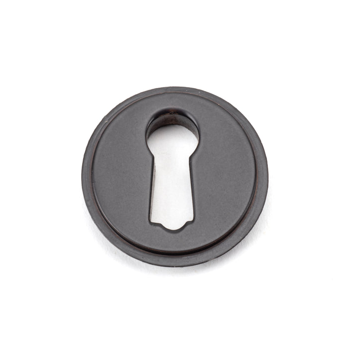 Aged Bronze Round Escutcheon (Plain)