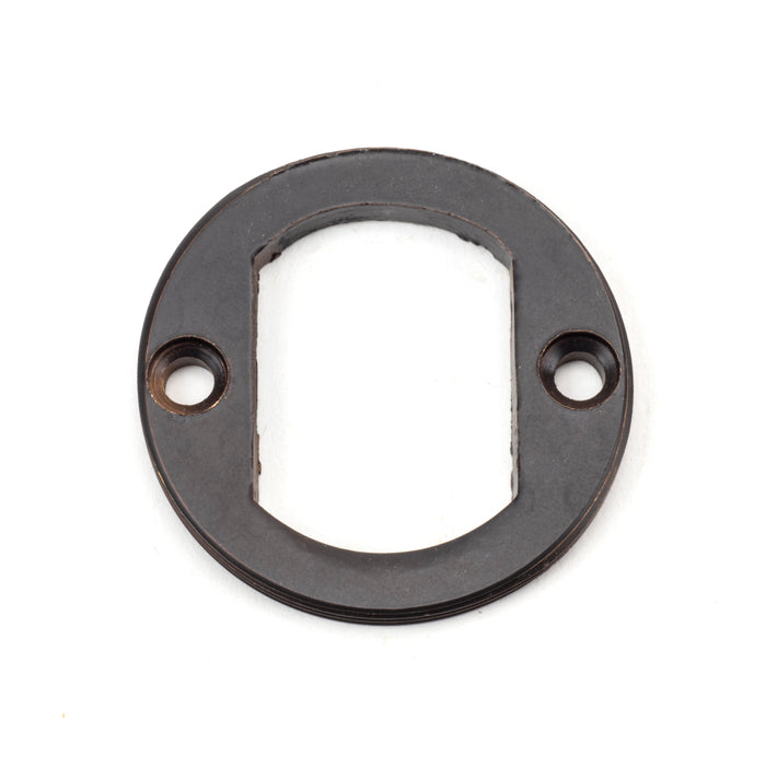 Aged Bronze Round Escutcheon (Plain)