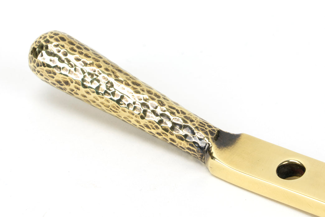 Aged Brass 8" Hammered Newbury Stay