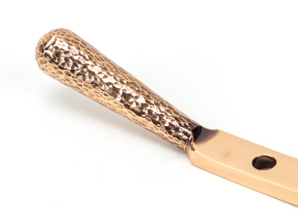 Polished Bronze 8" Hammered Newbury Stay