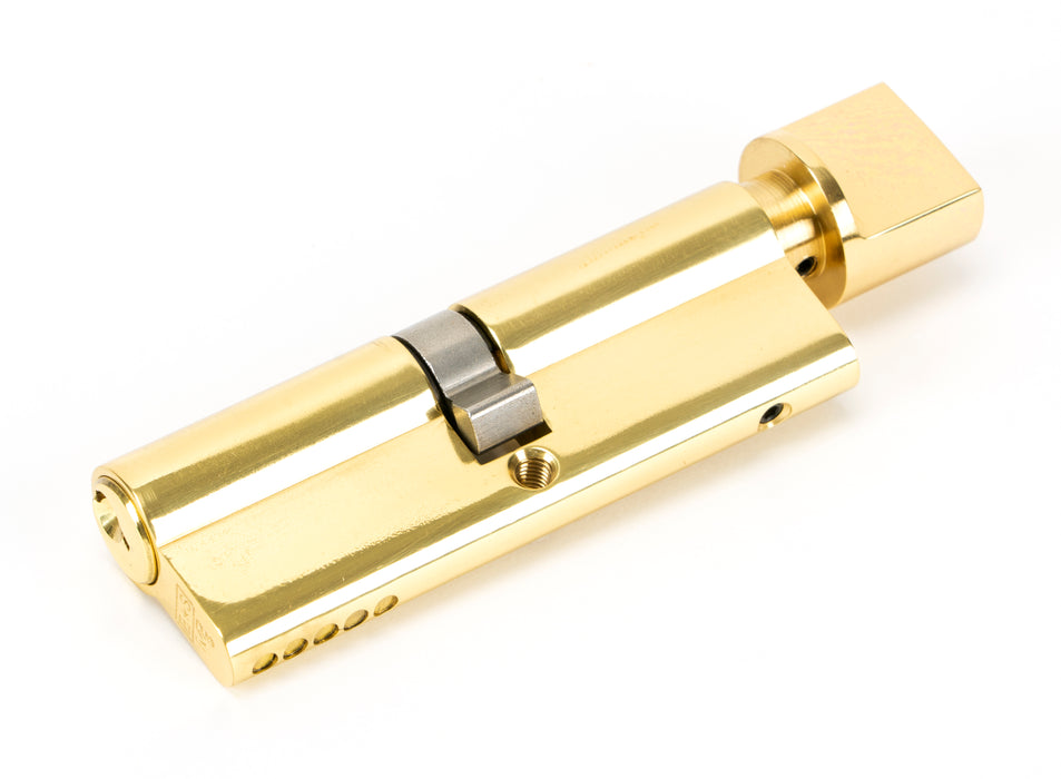 Lacquered Brass 45/45 5pin Euro Cylinder/Thumbturn