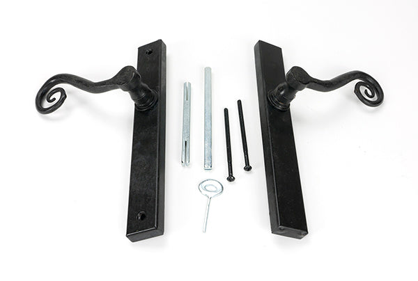 External Beeswax Monkeytail Slimline Lever Espag. Latch Set -RH