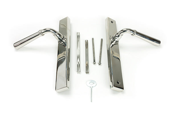 Polished Marine SS (316) Newbury Slimline Lever Espag. Latch Set