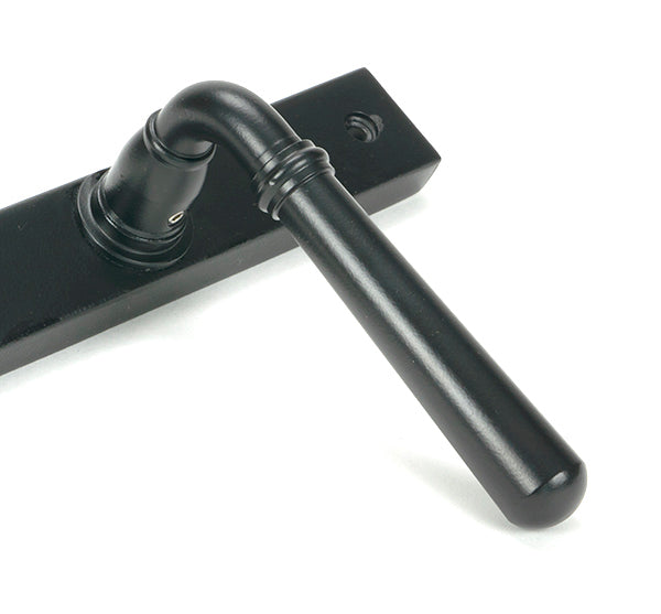 Matt Black Newbury Slimline Lever Espag. Latch Set