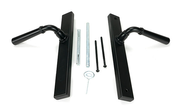 Matt Black Newbury Slimline Lever Espag. Latch Set