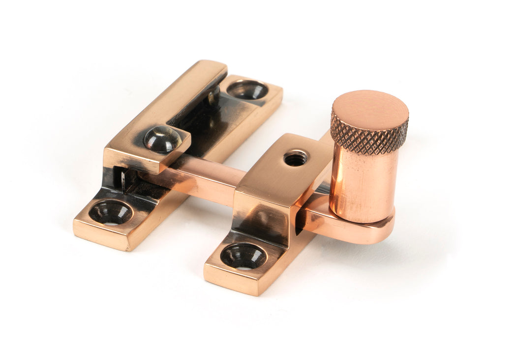 Polished Bronze Brompton Quadrant Fastener - Narrow