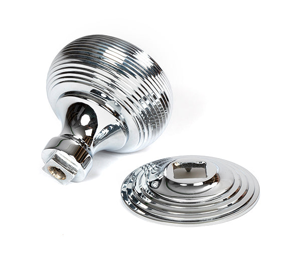 Polished Chrome Beehive Centre Door Knob