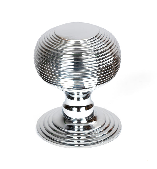 Polished Chrome Beehive Centre Door Knob