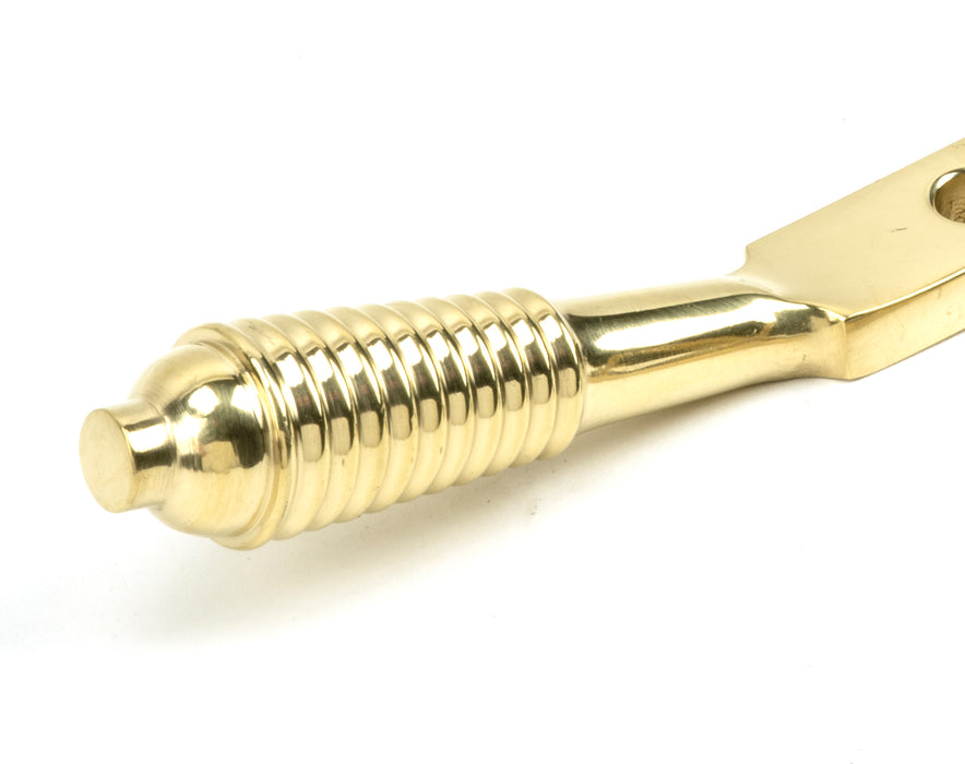 Polished Brass 8" Reeded Stay