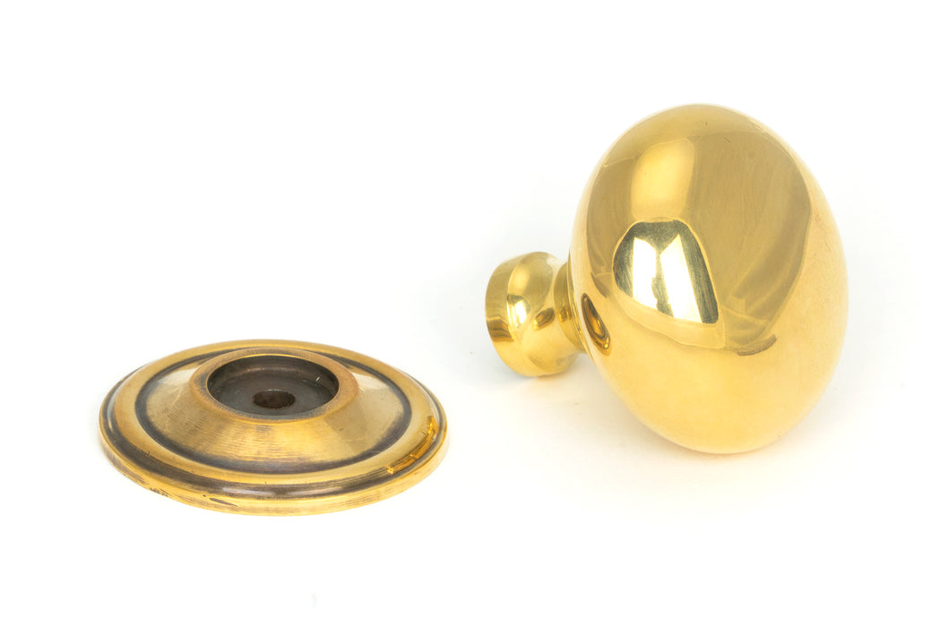 Aged Brass Mushroom Cabinet Knob 38mm