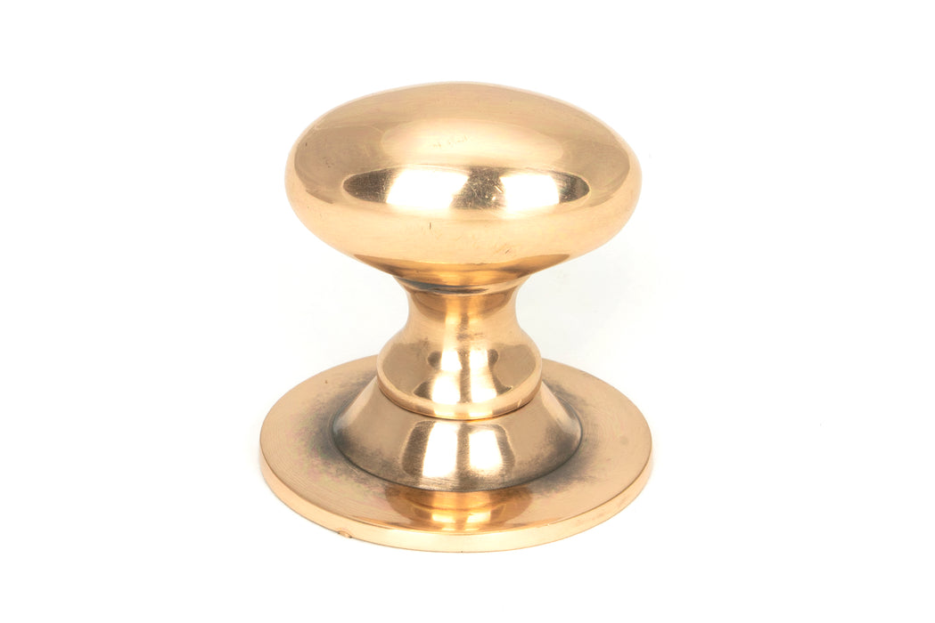 Polished Bronze Oval Cabinet Knob 33mm