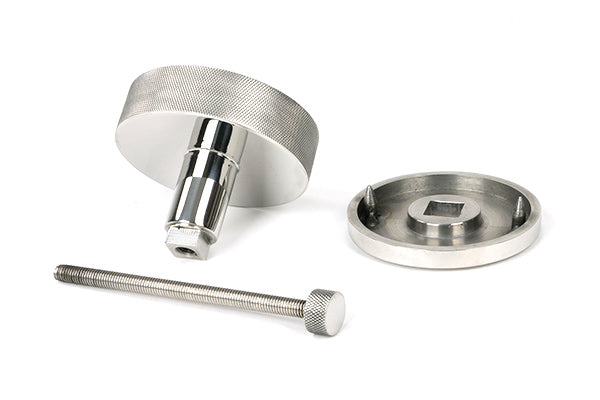 Polished Marine SS (316) Brompton Centre Door Knob (Beehive)