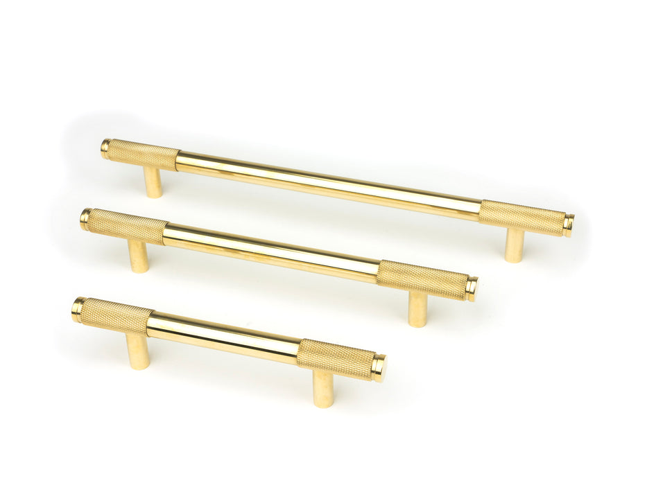 Polished Brass Half Brompton Pull Handle - Small