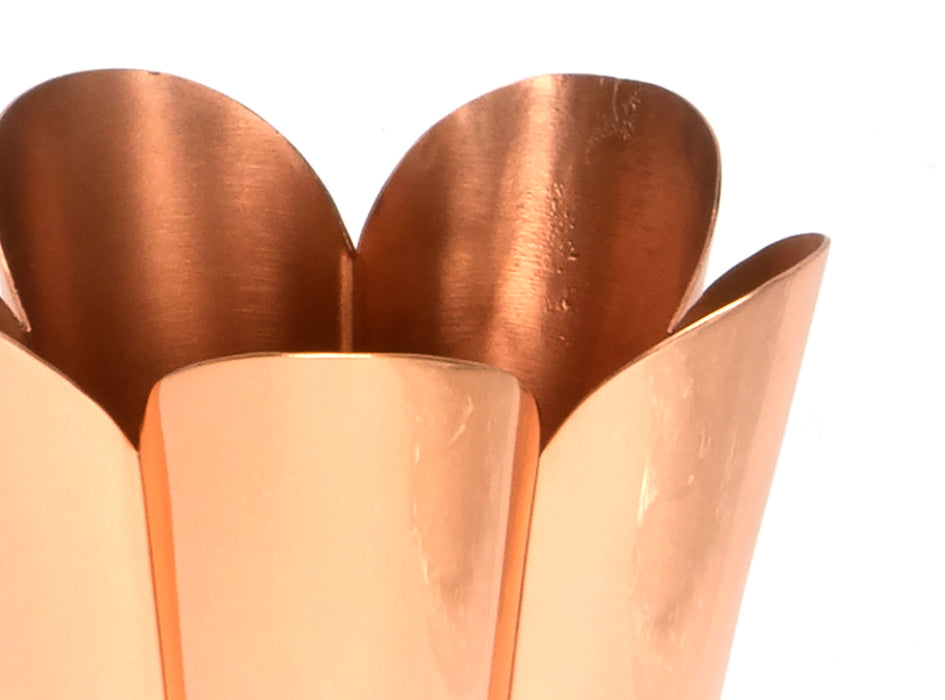 Smooth Copper Flora Pot - Small