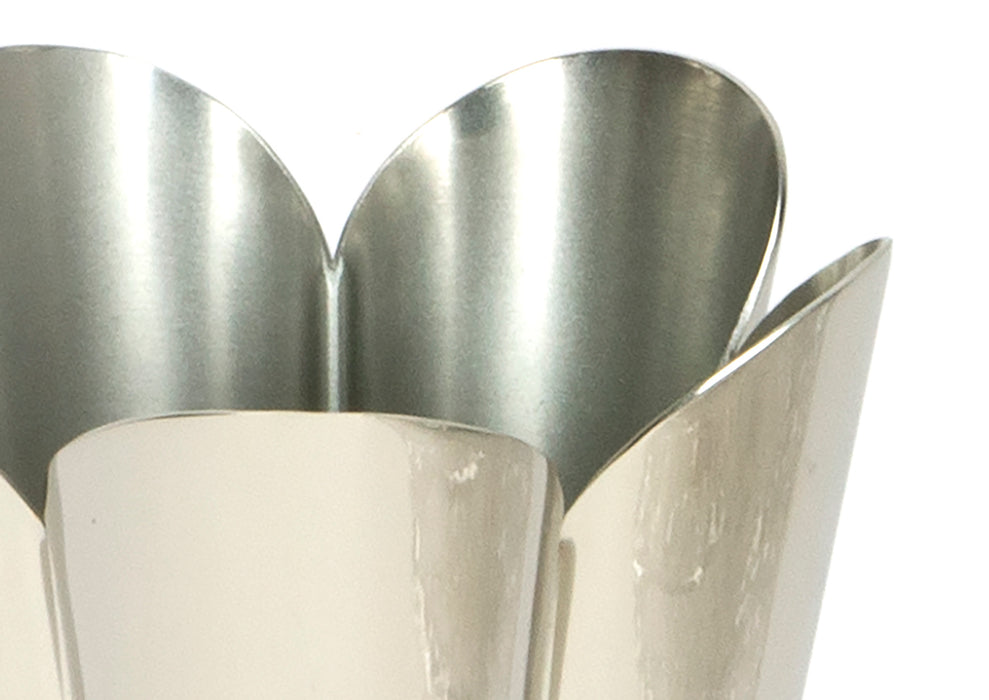 Smooth Nickel Flora Pot - Small