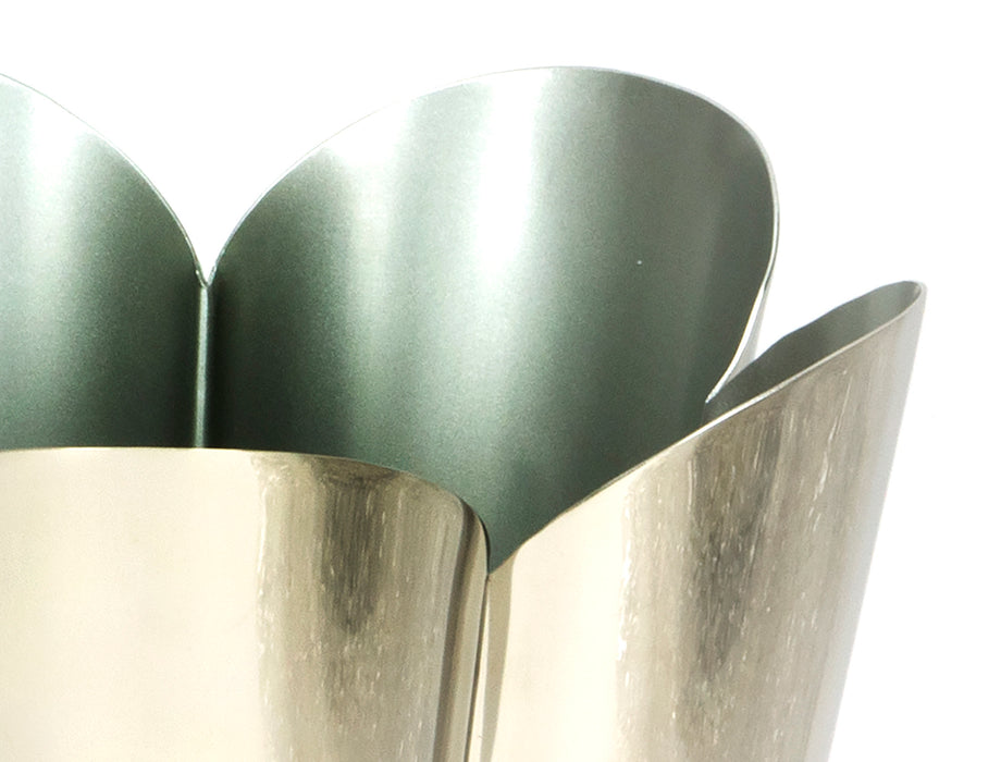Smooth Nickel Flora Pot - Large
