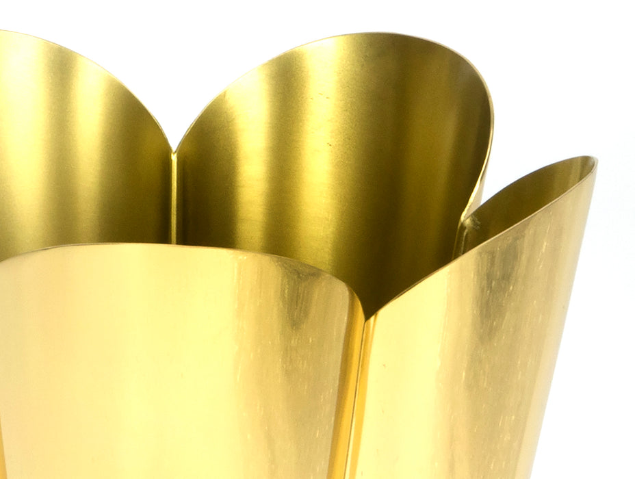 Smooth Brass Flora Pot - Large