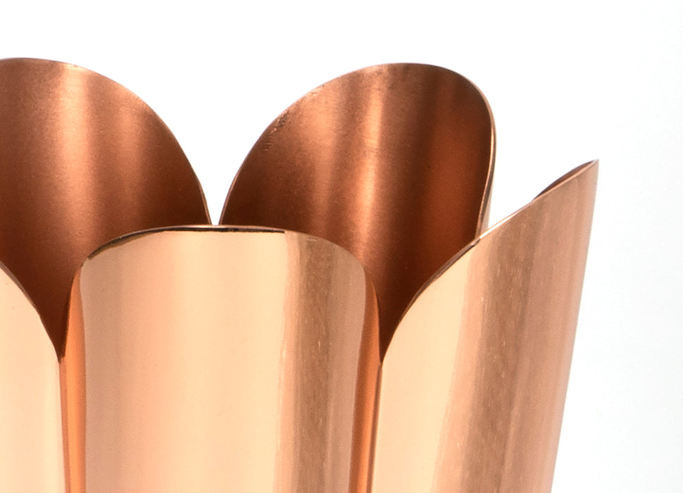 Smooth Copper Flora Vase