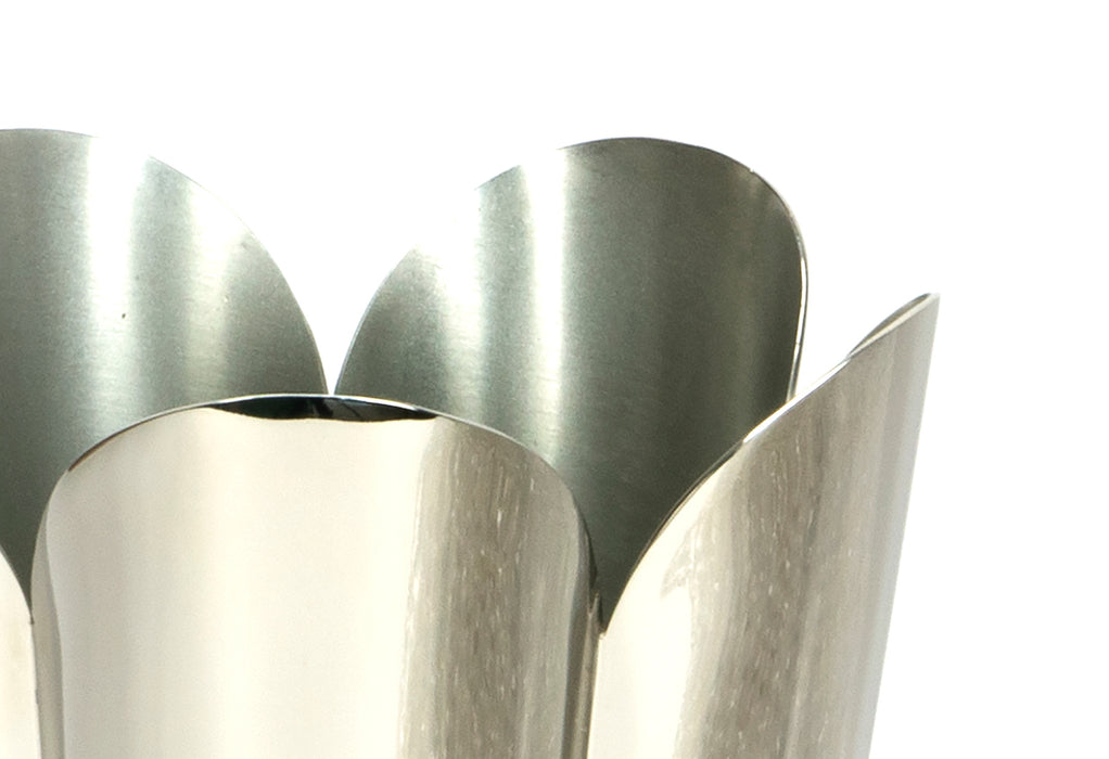 Smooth Nickel Flora Vase