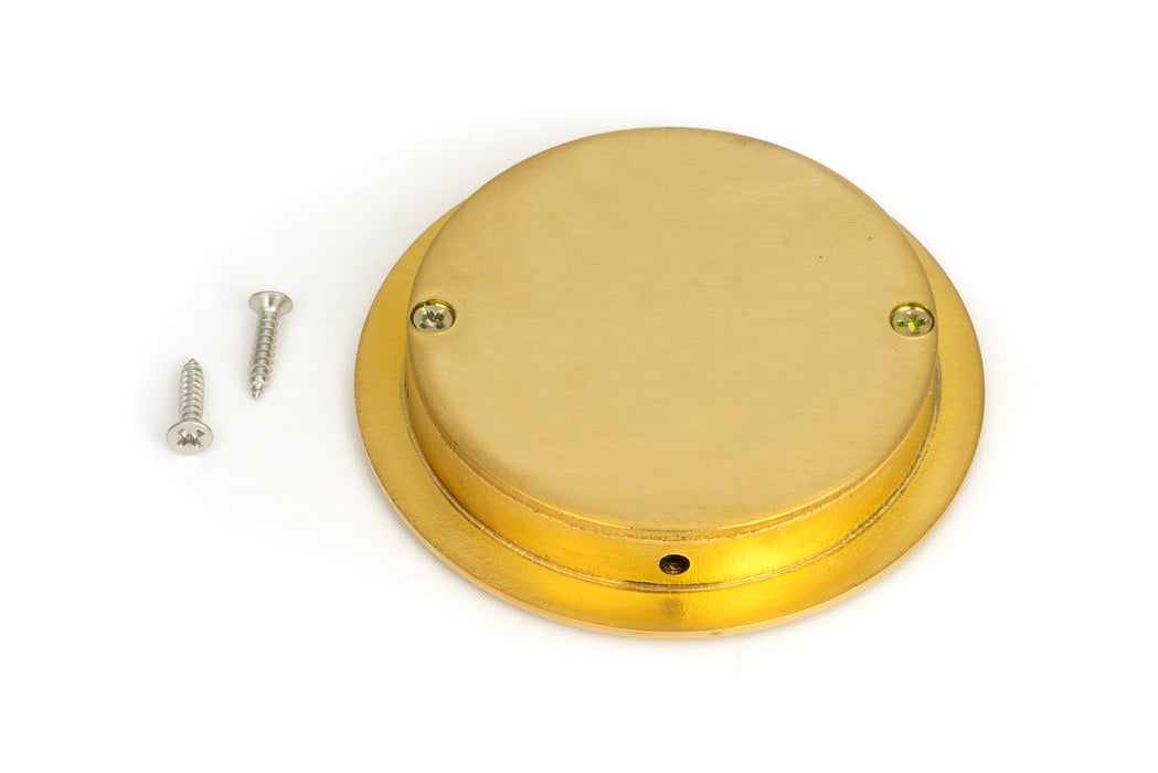 Polished Brass 75mm Art Deco Round Pull