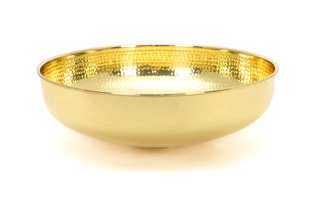 Hammered Brass Round Sink