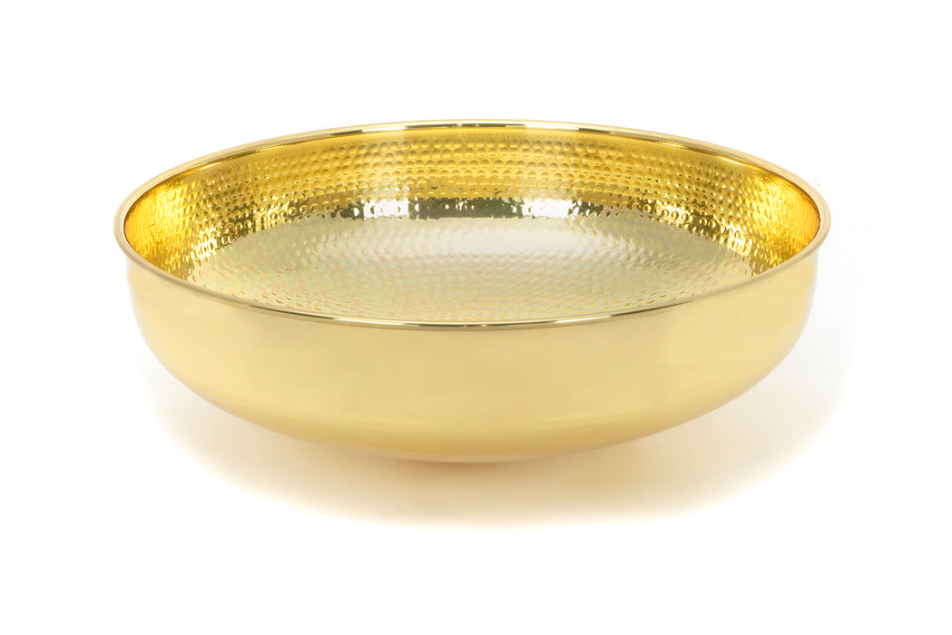 Hammered Brass Round Sink