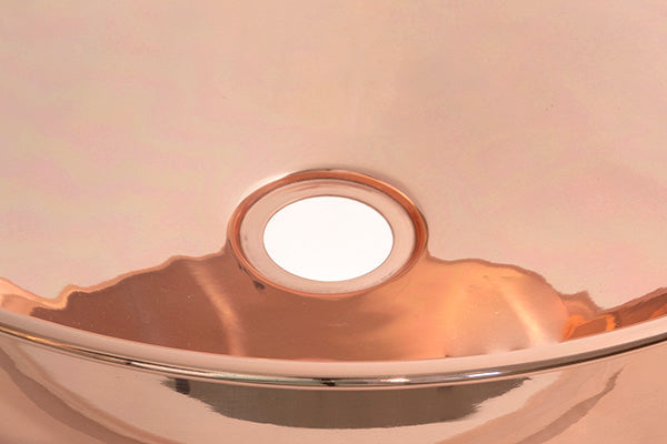 Smooth Copper Round Sink