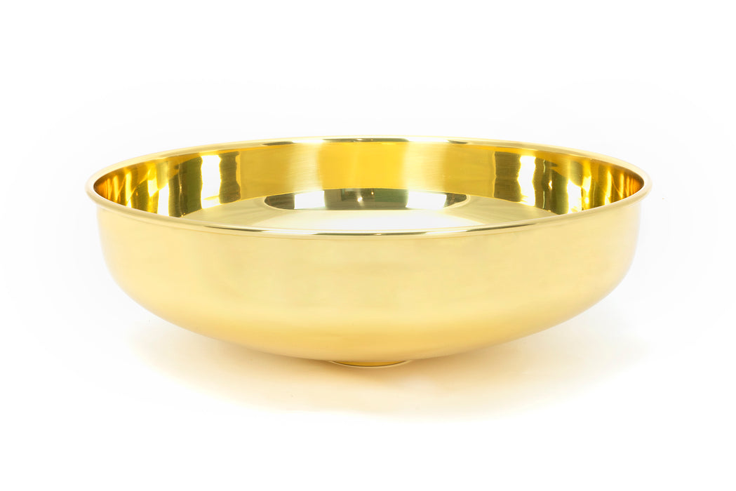 Smooth Brass Round Sink