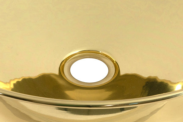 Smooth Brass Round Sink