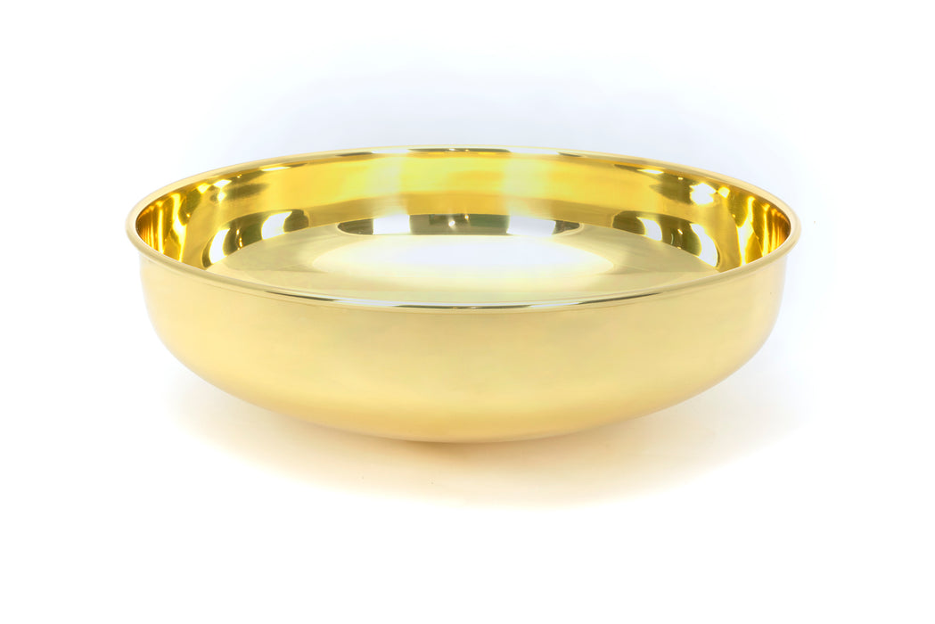 Smooth Brass Round Sink