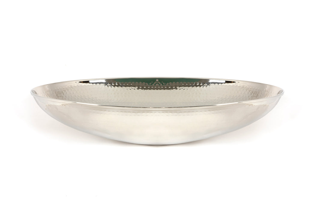 Hammered Nickel Oval Sink