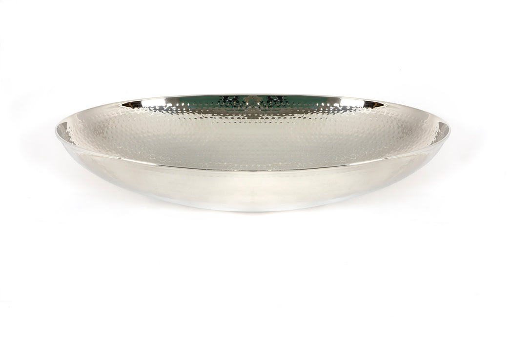 Hammered Nickel Oval Sink