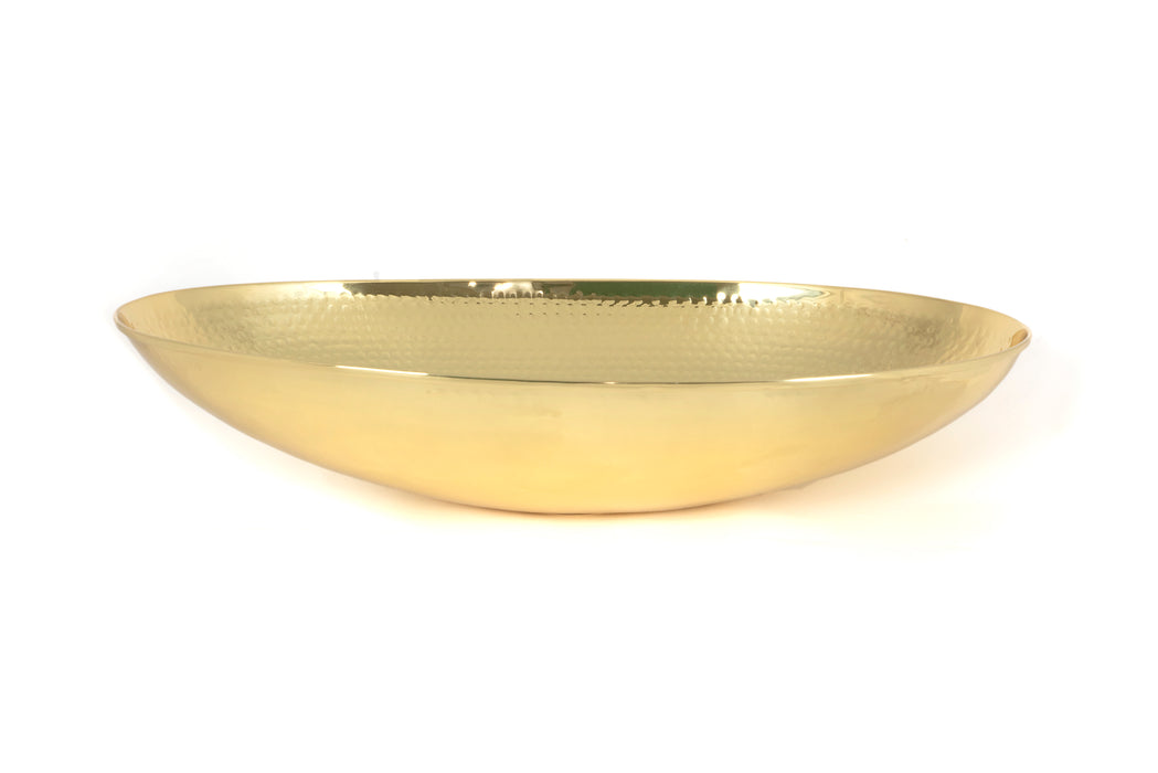 Hammered Brass Oval Sink