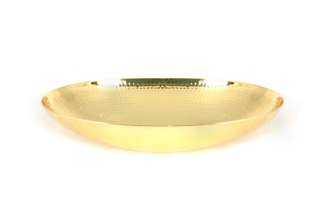 Hammered Brass Oval Sink