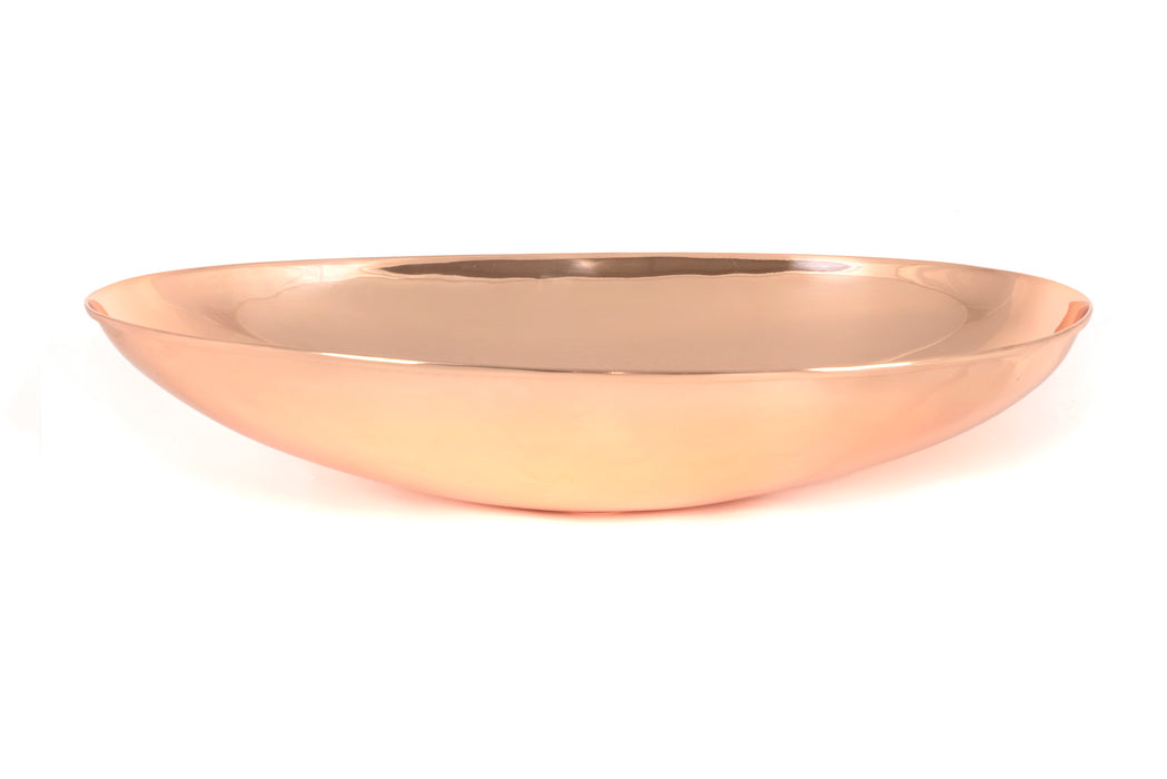 Smooth Copper Oval Sink