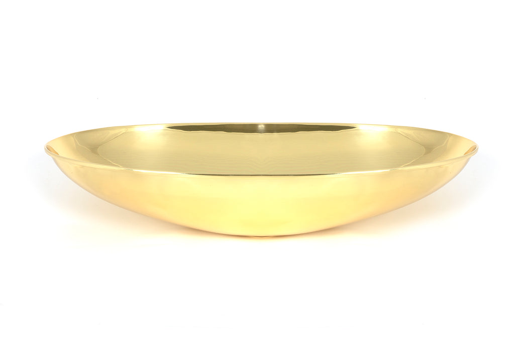 Smooth Brass Oval Sink