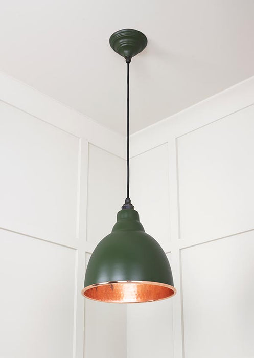 Hammered Copper Brindley Pendant in Heath