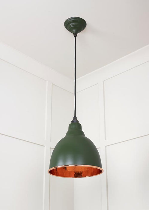 Hammered Copper Brindley Pendant in Heath