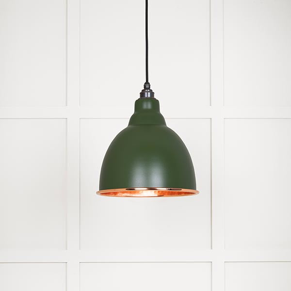 Hammered Copper Brindley Pendant in Heath